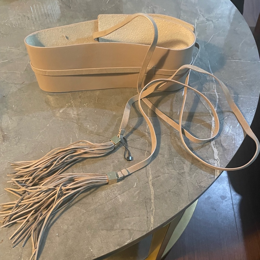 Belts - Set of 2 - Medium - WHBM - Tan NWOT.   - Michael Kors - Black worn 1x